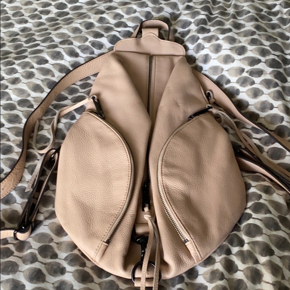 Rebecca Minkoff backpack purse pastel pink